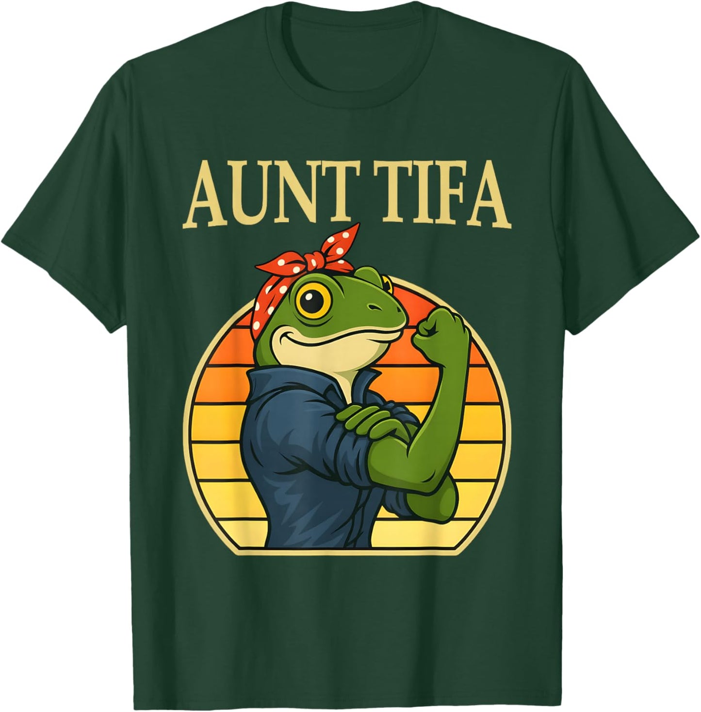 Resist Frog Retro Empowerment Strength Women Feminist T-Shirt - T-Shirt | Forest