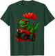 Valentines Day T Rex Riding Monster Truck Funny Toddler Boys T-Shirt - T-Shirt | Forest
