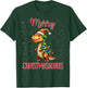 Fanny Merry Christmasaurus Dinosaur Christmas Tree TRex Xmas T-Shirt - T-Shirt | Forest