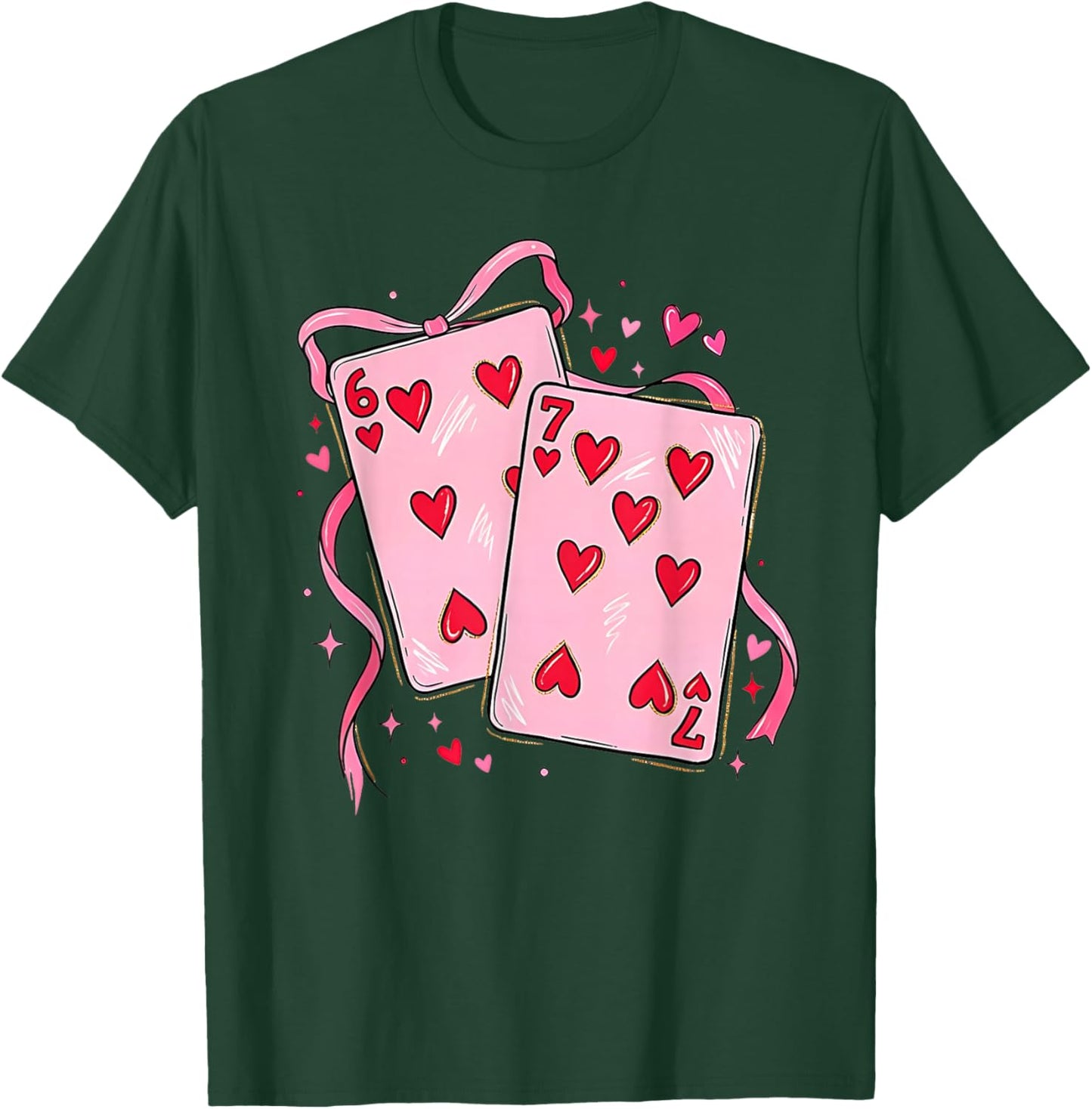 67 Six Seven Cards Valentine's Day 6 7 Meme Boys Girls Kids T-Shirt - T-Shirt | Forest