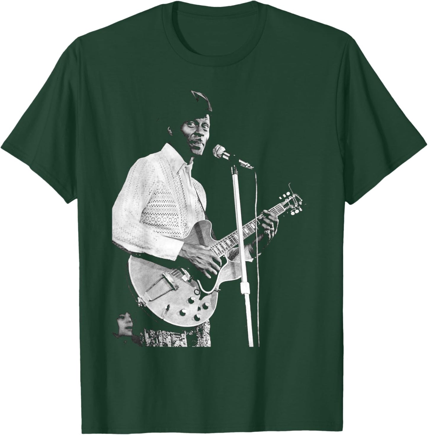 Chuck Berry Rock N Roll Guitar Legend 1973 T-Shirt - T-Shirt | Forest