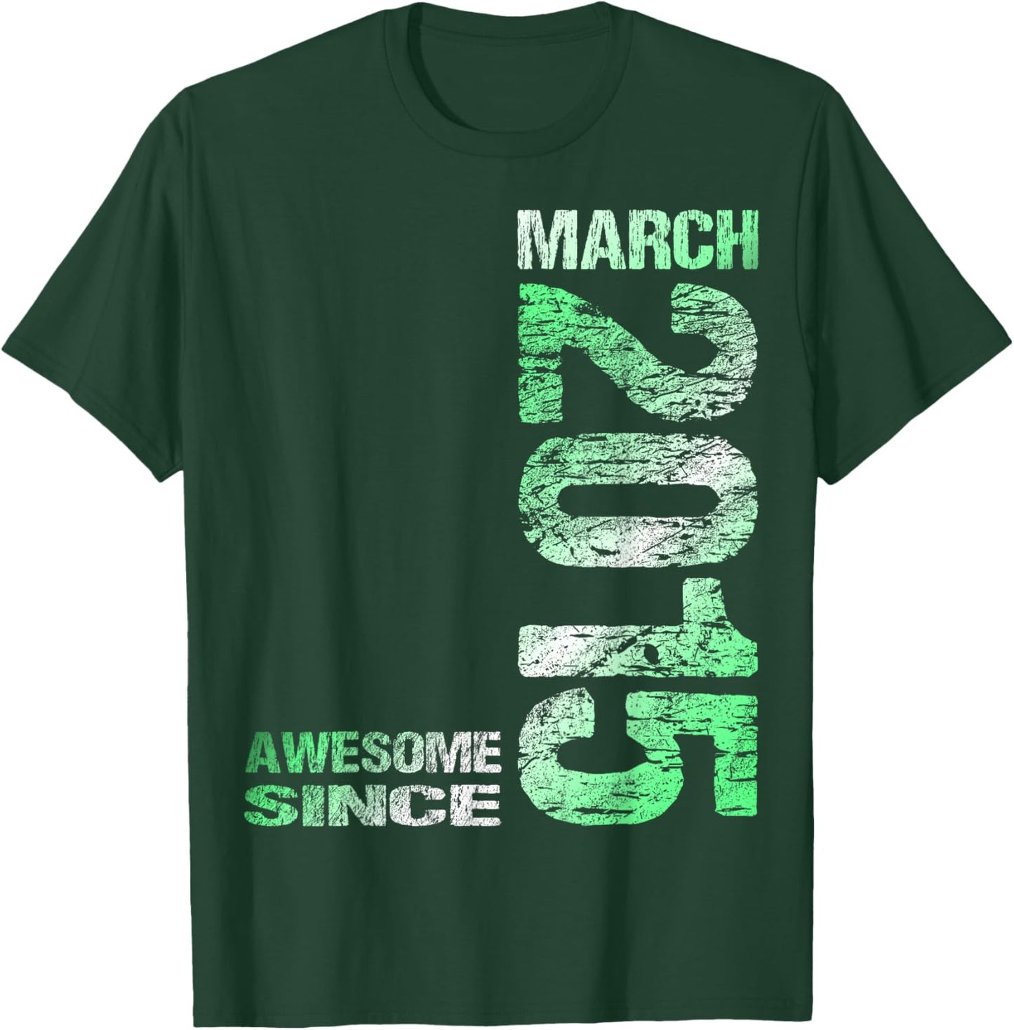 Awesome Since March 2015 Vintage 11. Birthday T-Shirt - T-Shirt | Forest
