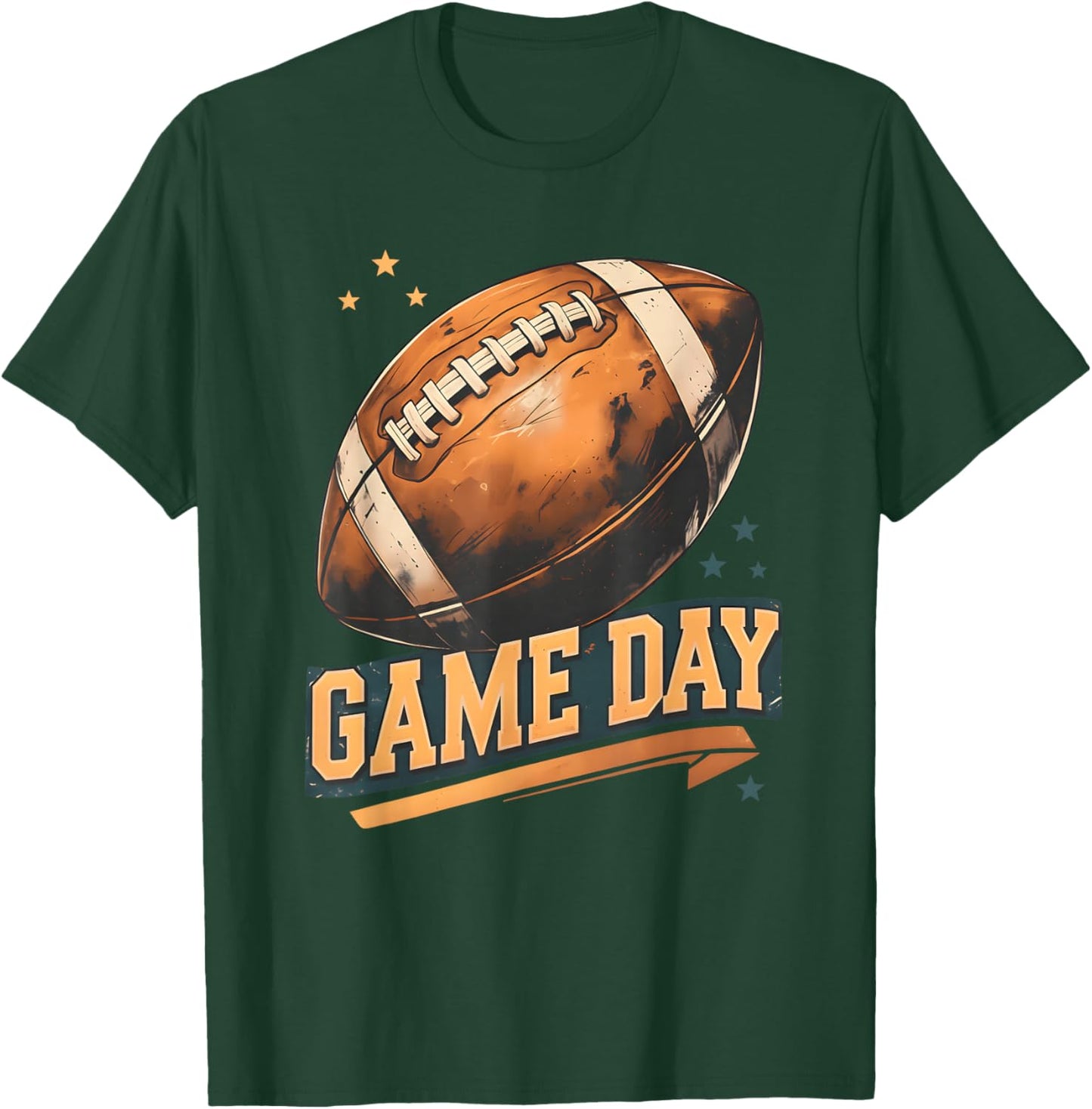 Game Day American Football Player Team Coach Men Women Boys T-Shirt - T-Shirt | Forest