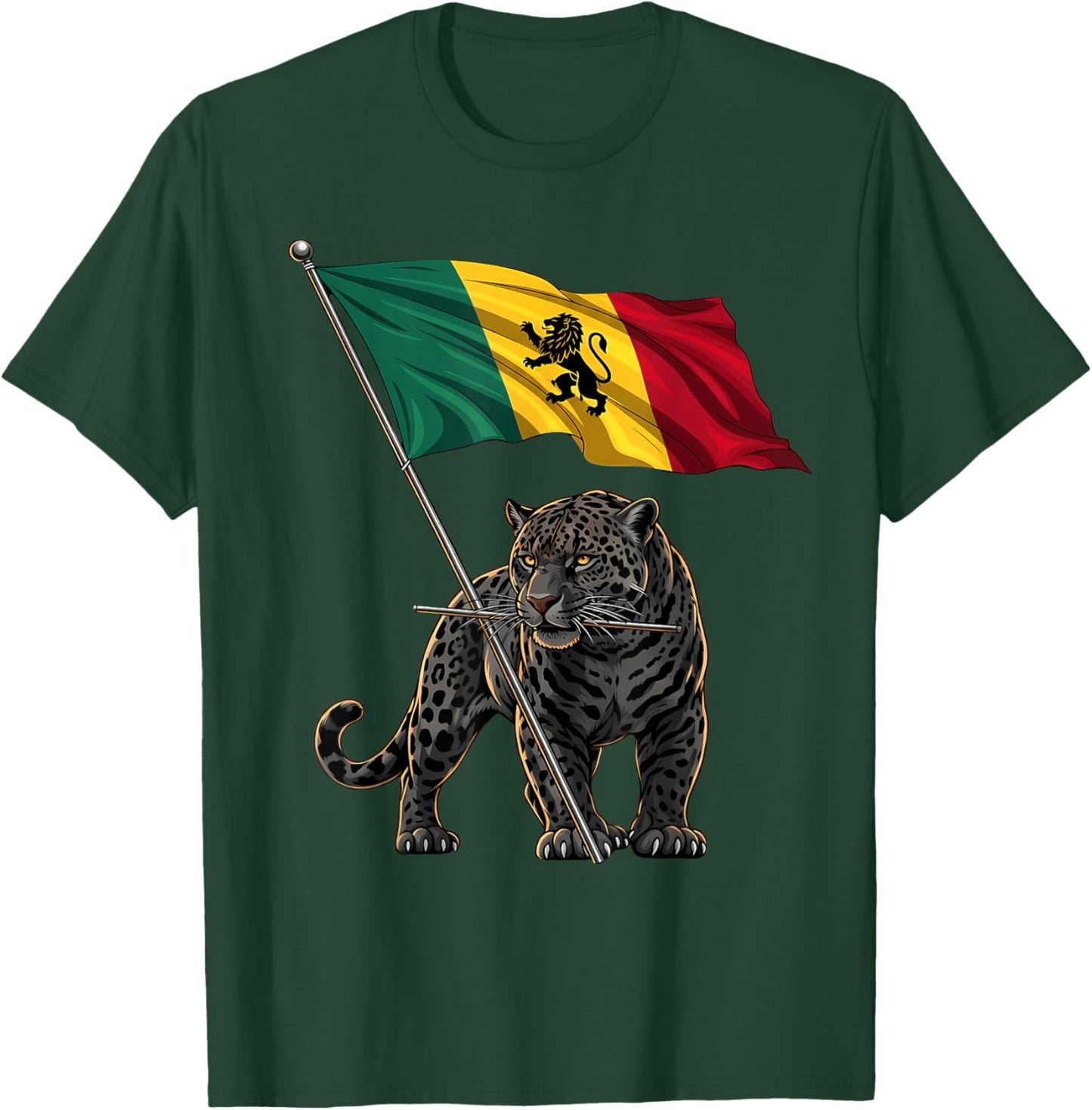 Rasta Reggae Music Rastafarian Roots Jamaican Rastafari T-Shirt - T-Shirt | Forest