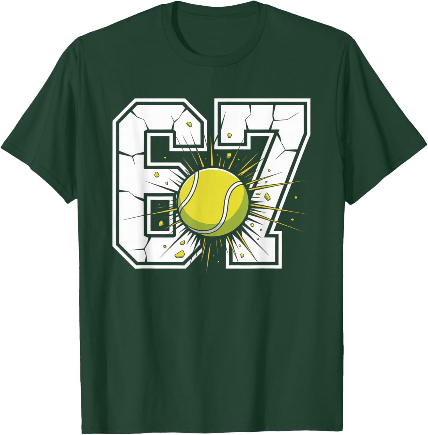 67 Tennis 6 7 Meme Six Seven Sports Kids Men Women T-Shirt - T-Shirt | Forest