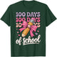 100 Days of School Girls Coquette Bow Kids Teacher Student T-Shirt - T-Shirt | Forest