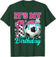 Soccer 10 Year Old Ice Cream Drip Youth 10th Birthday Boy 10 T-Shirt - T-Shirt | Forest
