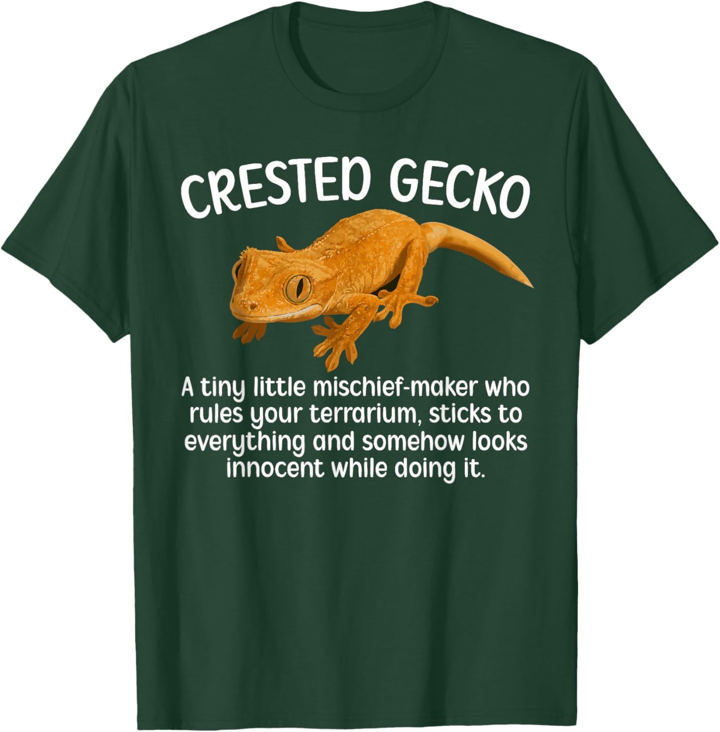 Crested Gecko Definition Crested Gecko Owner Crestie Lover T-Shirt - T-Shirt | Forest