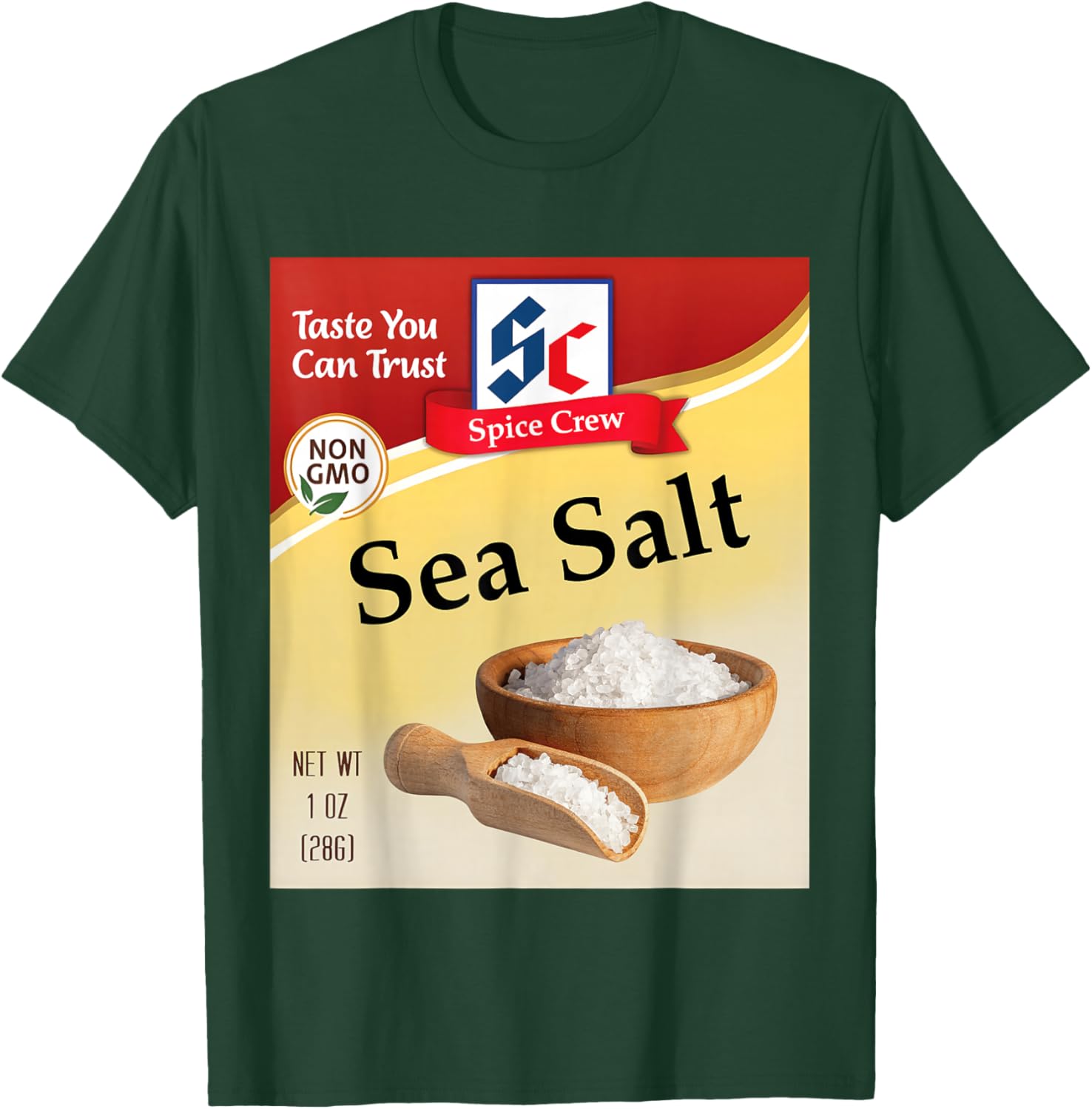 Sea Salt Condiment Costume Holiday Spice Costumes Group T-Shirt - T-Shirt | Forest