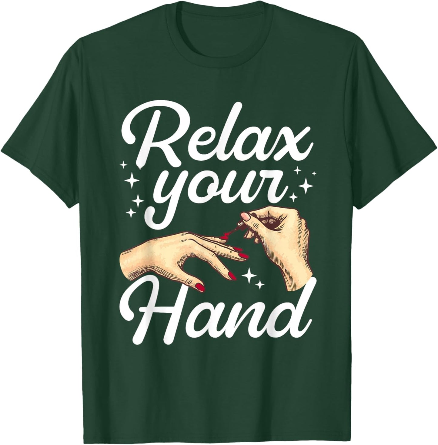 Cool Nail Tech Art Girl Manicurist Nail Technician T-Shirt - T-Shirt | Forest