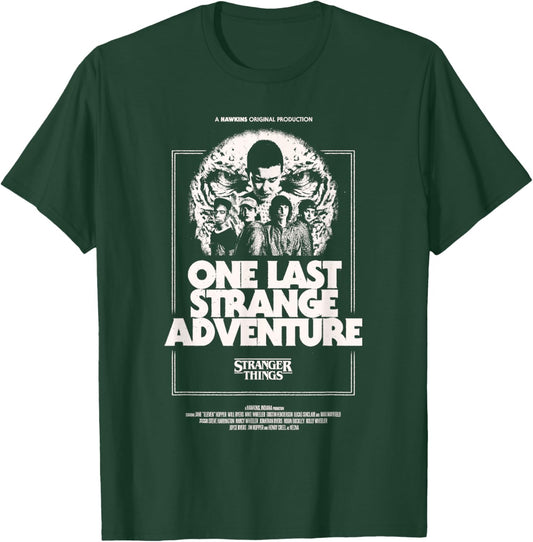 Stranger Things Season 5 One Last Strange Adventure Poster T-Shirt - T-Shirt | Forest