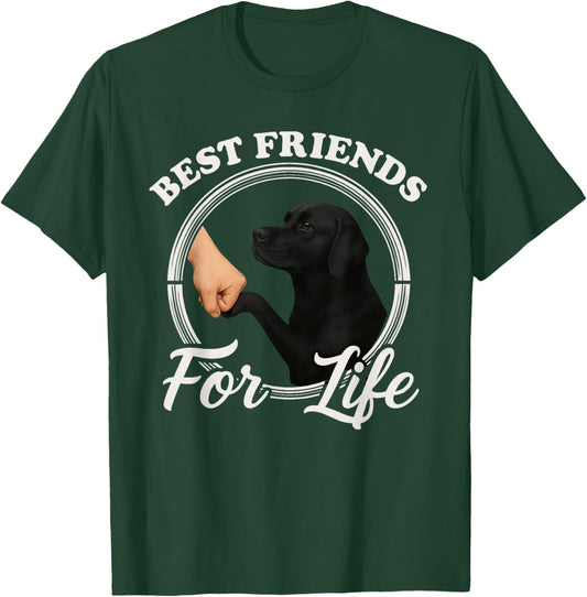 Black Labrador Dog Lover Design Beautiful Black Lab T-Shirt - T-Shirt | Forest