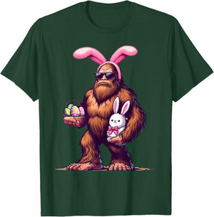 Bigfoot Bunny Easter Day Sasquatch Boys Men Funny Costume T-Shirt - T-Shirt | Forest