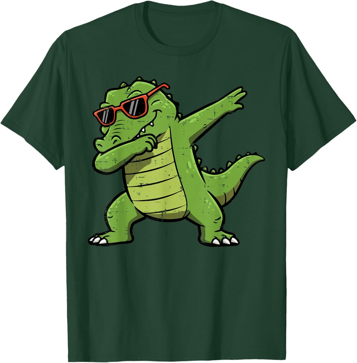 Dab Gator Sunglasses Women Kids Boys Girls Youth Teen Men T-Shirt - T-Shirt | Forest