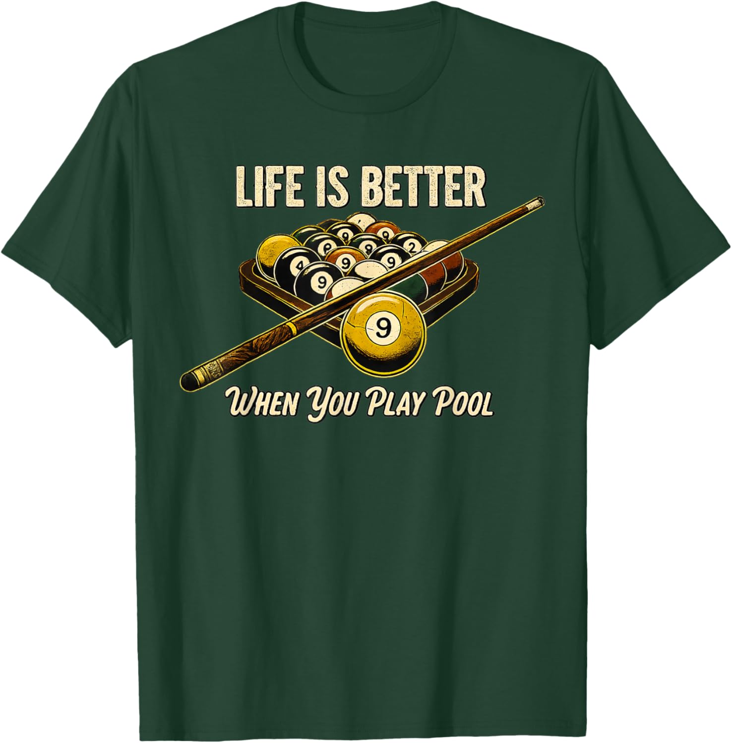 Life is Better When You Play Pool Women Billiards T-Shirt - T-Shirt | Forest