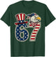 Funny 67 Six Seven Eagle 4th of July Meme USA Flag Vintage T-Shirt - T-Shirt | Forest