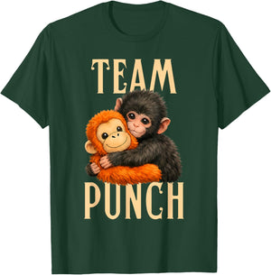 Baby Punch Monkey Shirt Punch Hug Big Love T-Shirt - T-Shirt | Forest