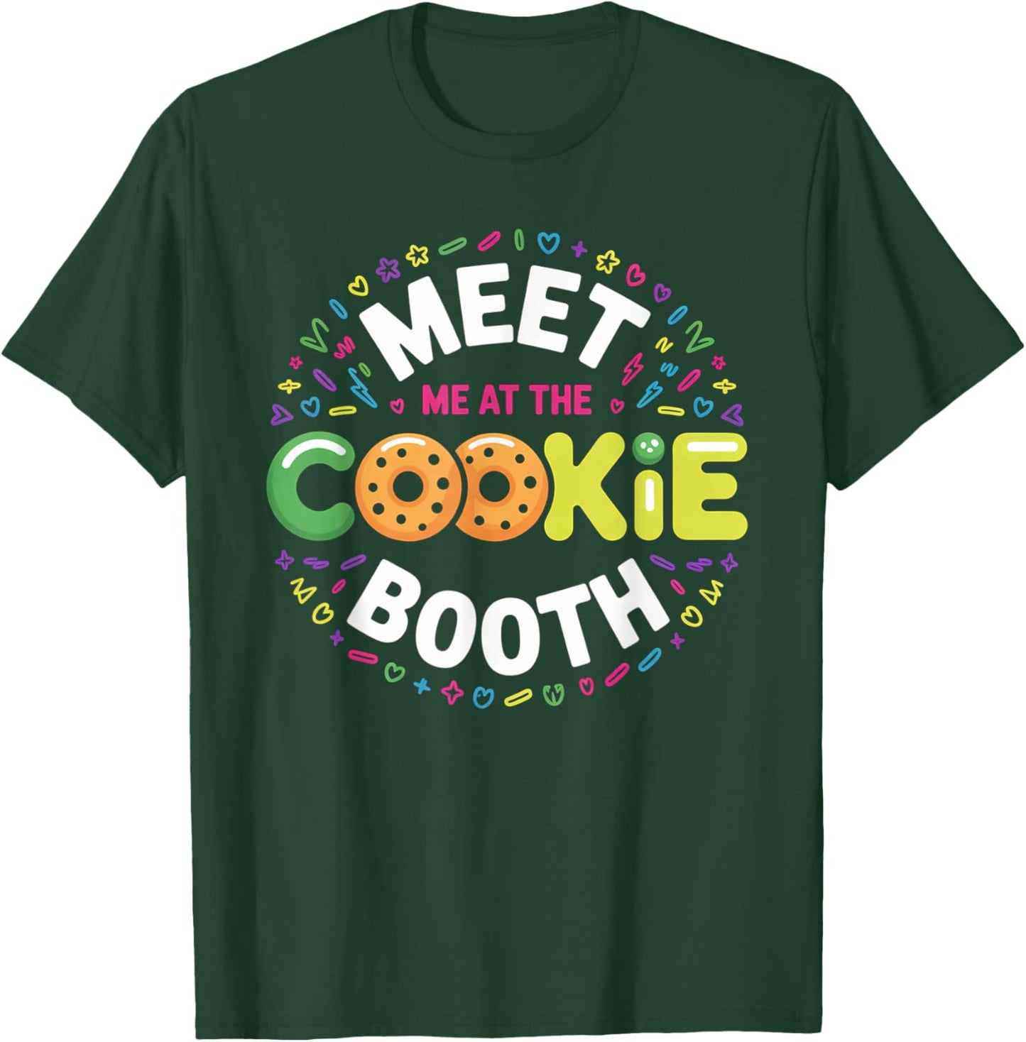 Scout for Girls Cookie Dealer Meet Me at The Cookie Booth T-Shirt - T-Shirt | Forest