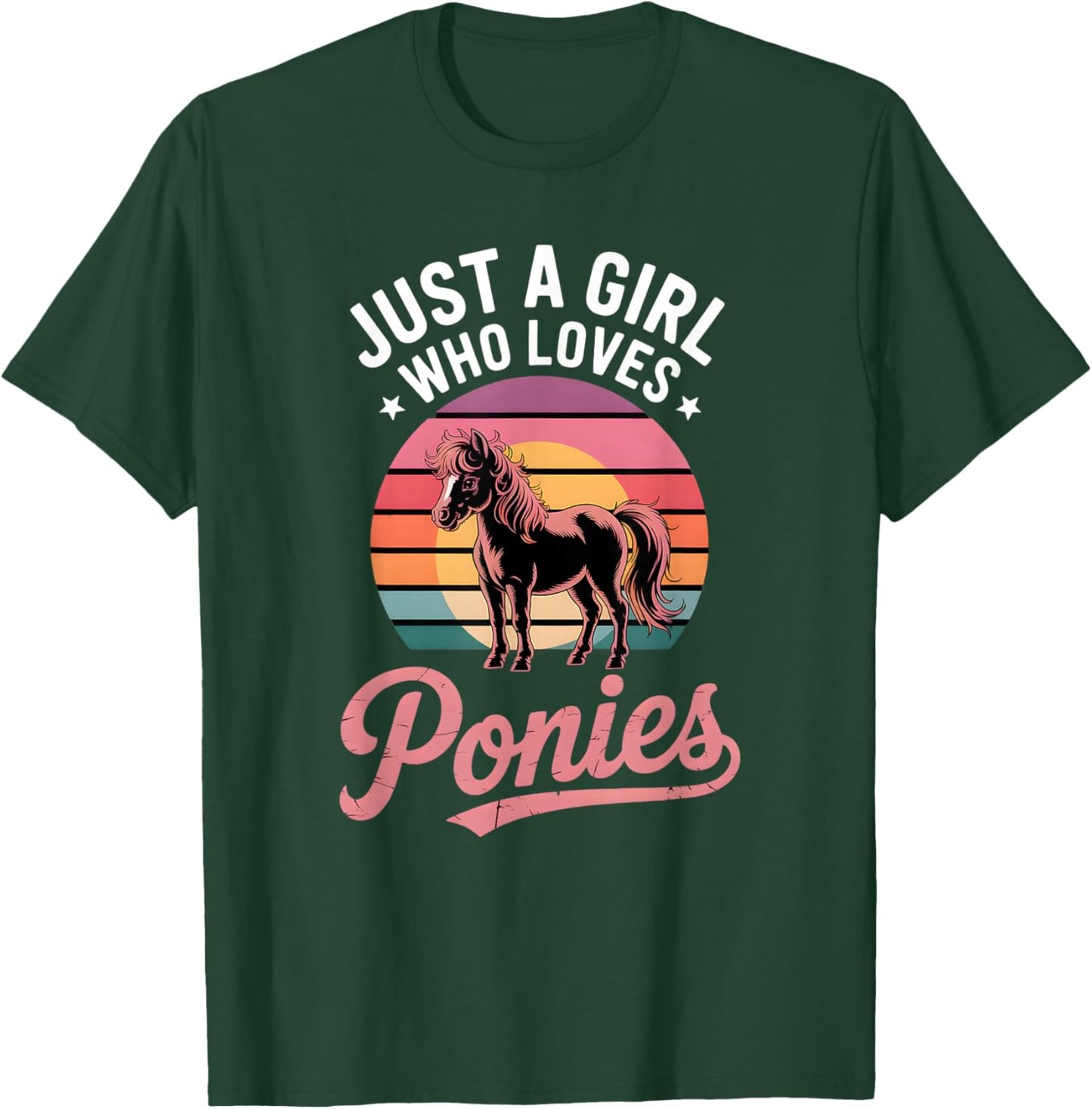 Girls Pony T-Shirt - T-Shirt | Forest