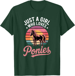 Girls Pony T-Shirt - T-Shirt | Forest