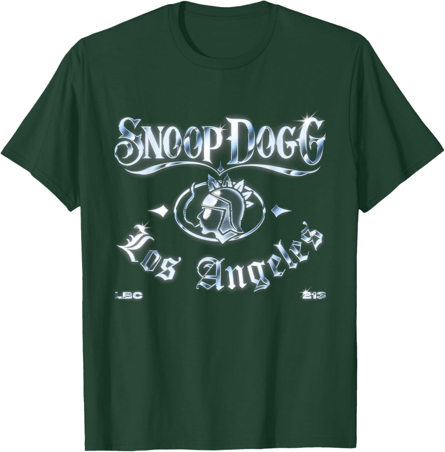Official Snoop Dogg Los Angeles Chrome Logo T-Shirt - T-Shirt | Forest