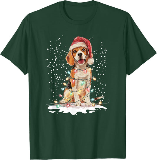 Dog Xmas Men Women Favorite Beagle Christmas T-Shirt - T-Shirt | Forest