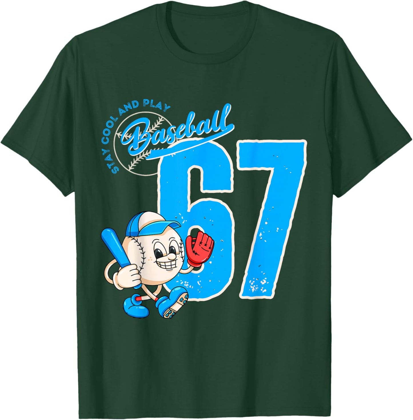 67 Baseball Lifestyle 101 Baseball T-Shirt - T-Shirt | Forest