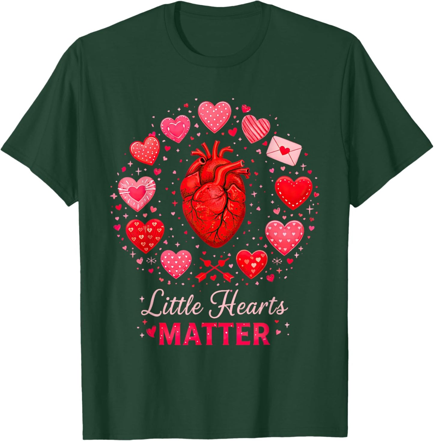 CHD Warrior Congenital Heart Defects Little Hearts A Matter T-Shirt - T-Shirt | Forest
