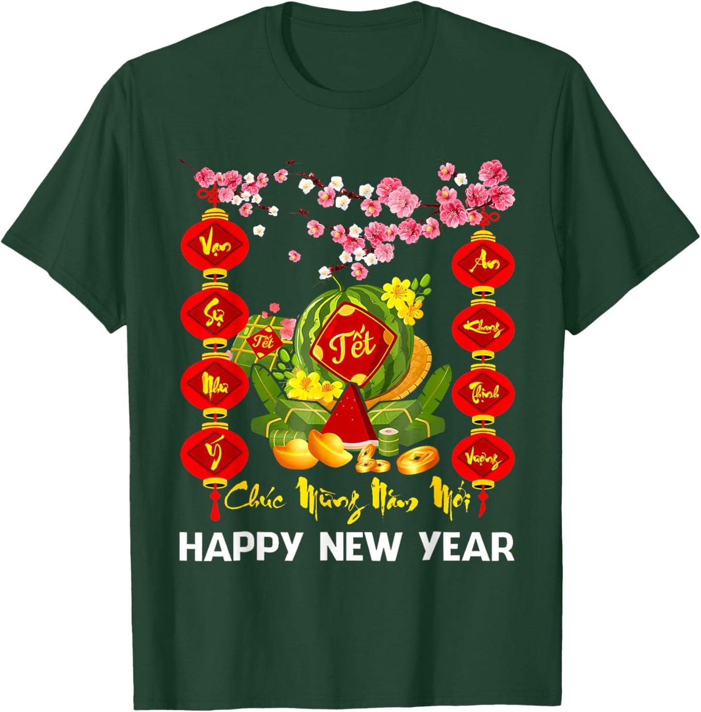 Chuc Mung NAM Moi Xuan Binh NGO Vietnamese New Year TET 2026 T-Shirt - T-Shirt | Forest