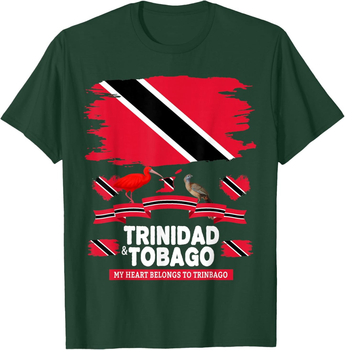 Trinidad Flag Outfit Idea for Kids Trinidad & Tobago Culture T-Shirt - T-Shirt | Forest