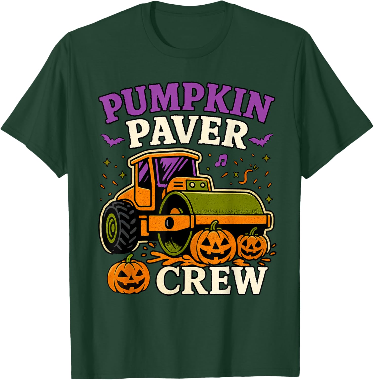 Pumpkin Paver Crew Halloween Costume for Boys T-Shirt - T-Shirt | Forest