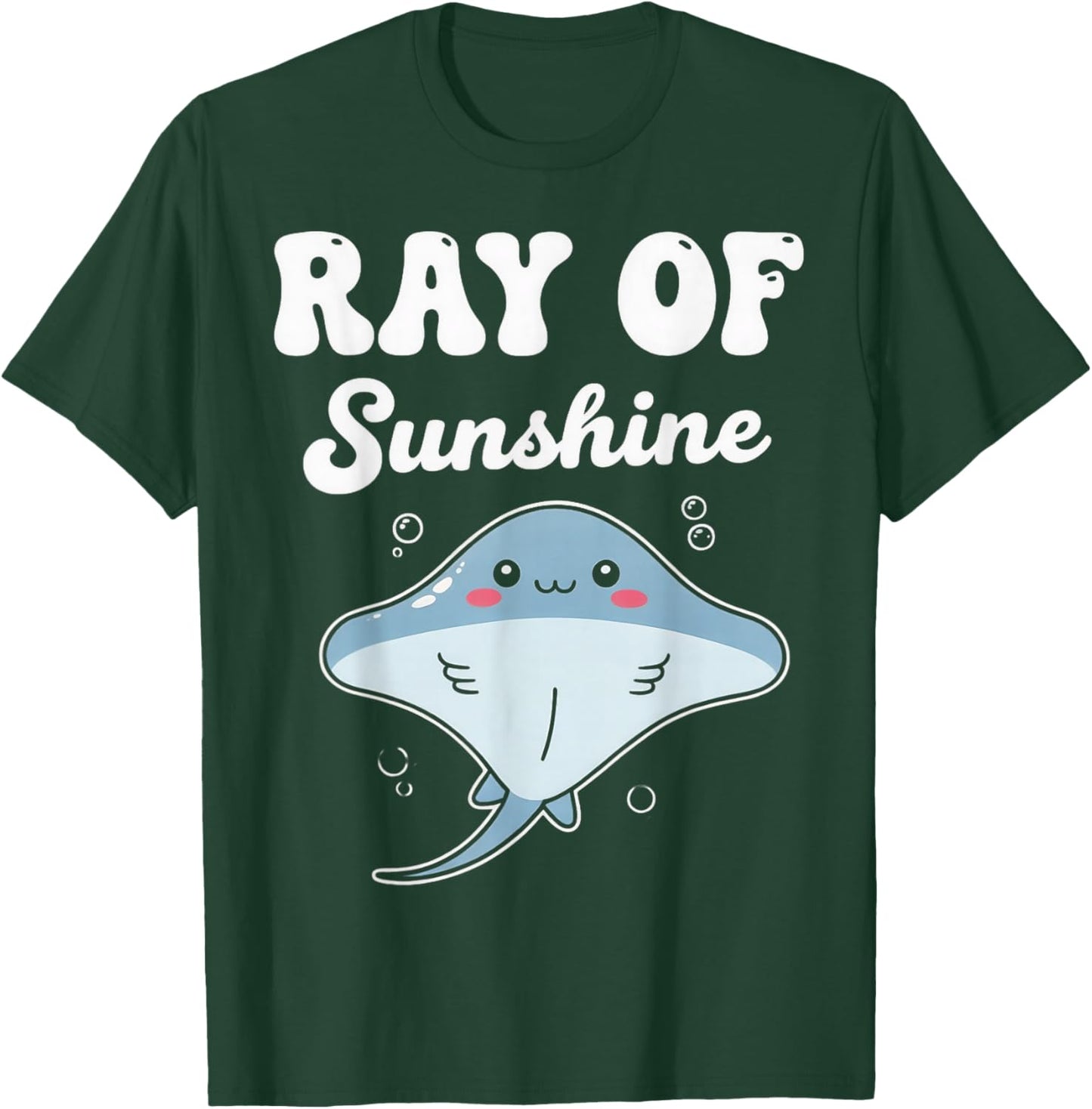 Ray of Sunshine Stingray Sea Ocean Stingray Animal Manta Ray T-Shirt - T-Shirt | Forest