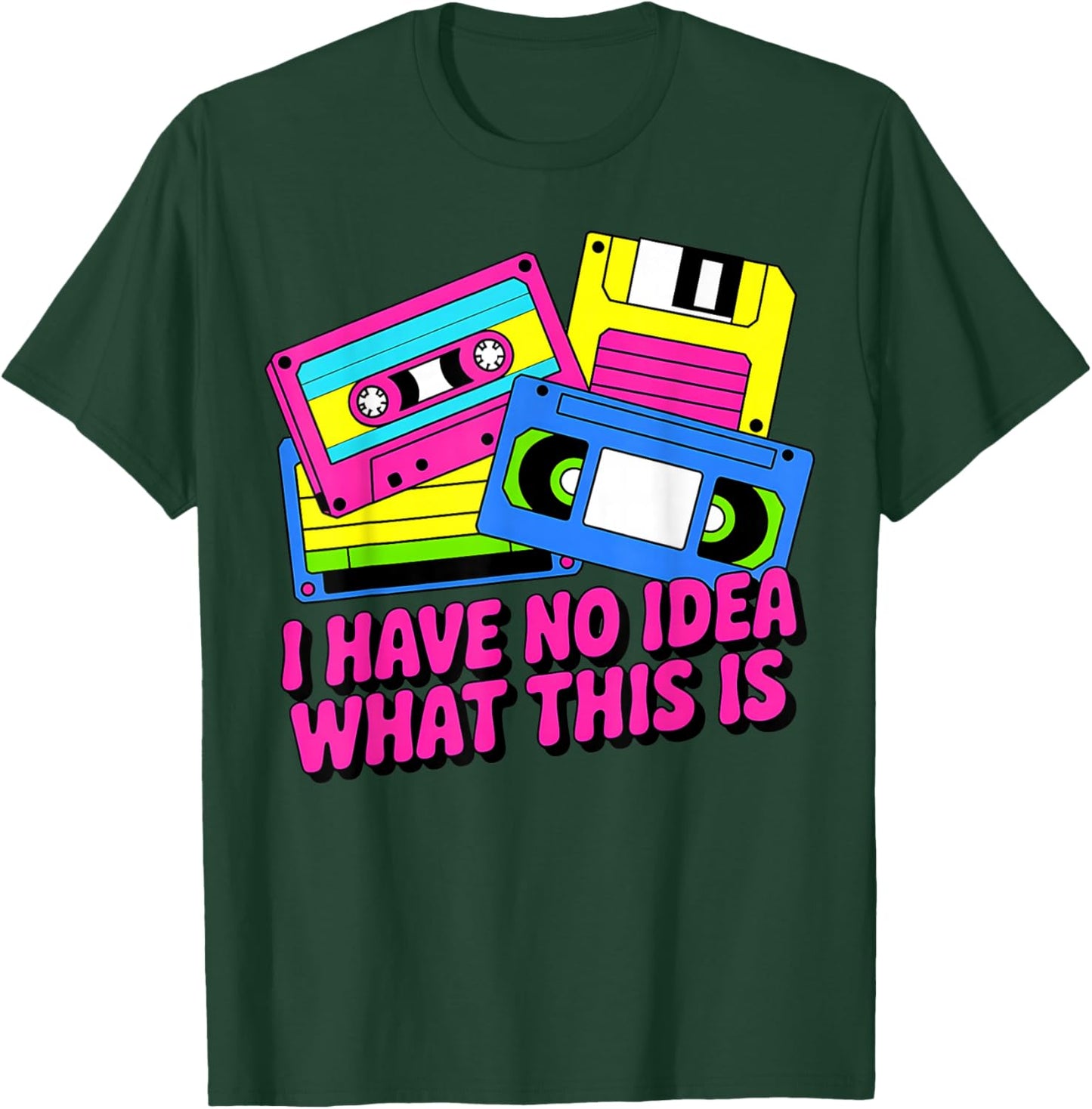 Funny Retro Cassette Vintage 80s Nostalgia T-Shirt - T-Shirt | Forest