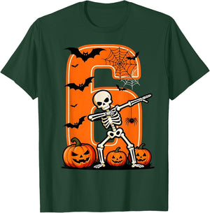 Six Seven Meme Couple Matching Skeleton Pumpkin Halloween T-Shirt - T-Shirt | Forest