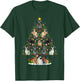Bunny Rabbit Christmas Tree Lights Decor Pet Animals Xmas T-Shirt - T-Shirt | Forest