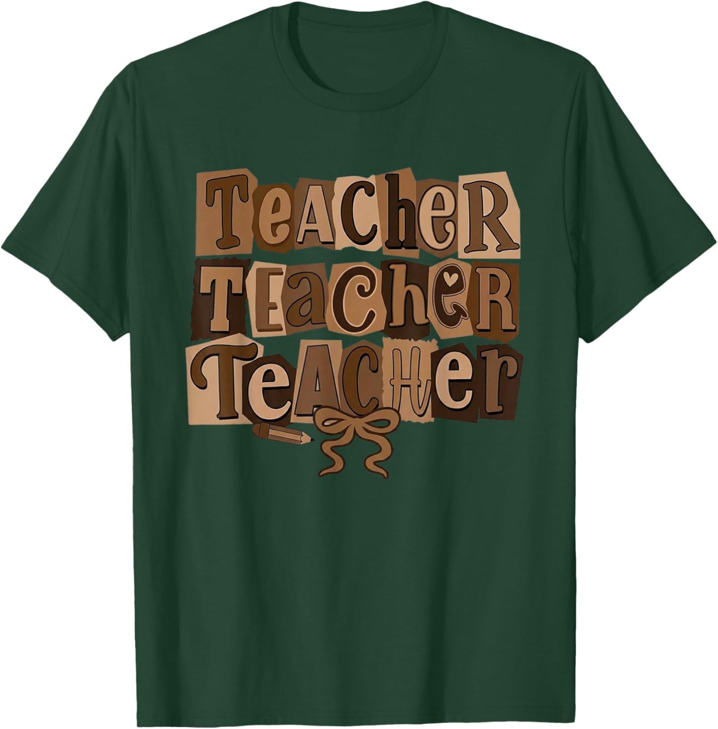 Black History Teacher Bow Afro Woman African American Women T-Shirt - T-Shirt | Forest