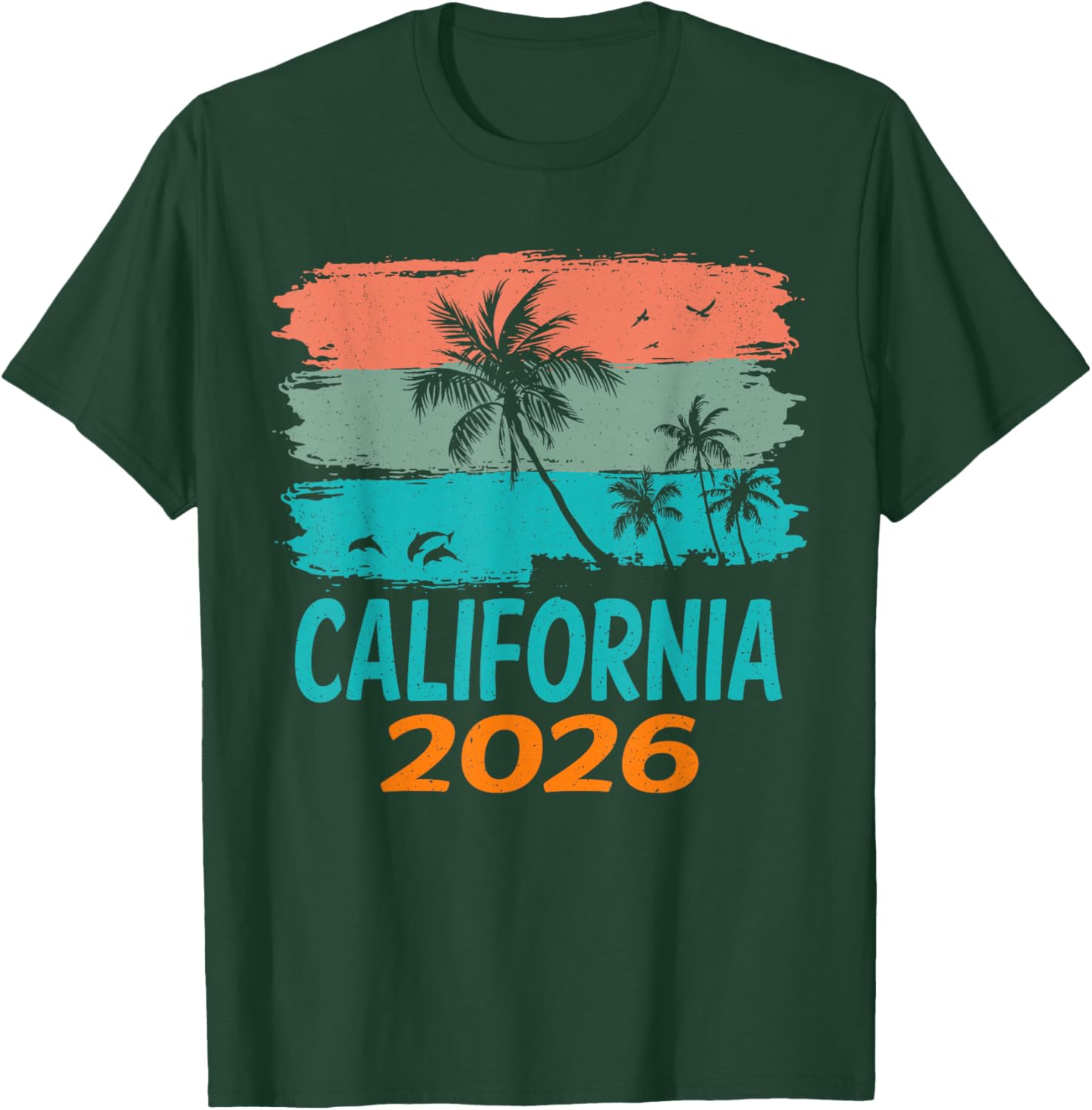 California 2026 Matching Family Beach Trip Shirts T-Shirt - T-Shirt | Forest