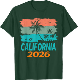 California 2026 Matching Family Beach Trip Shirts T-Shirt - T-Shirt | Forest