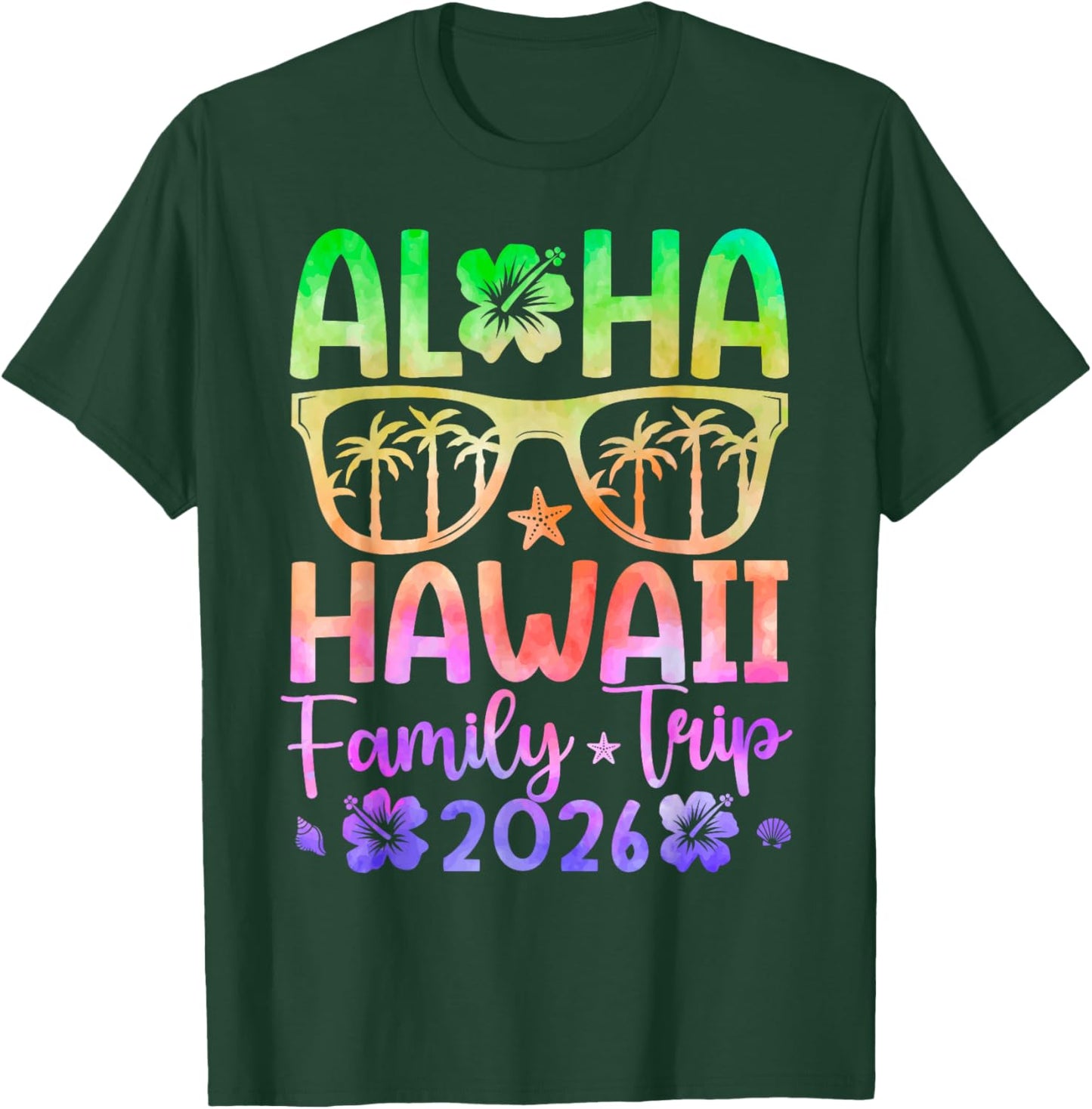 Aloha Hawaii Family Trip 2026 Family Vacation Hawaii Travel T-Shirt - T-Shirt | Forest