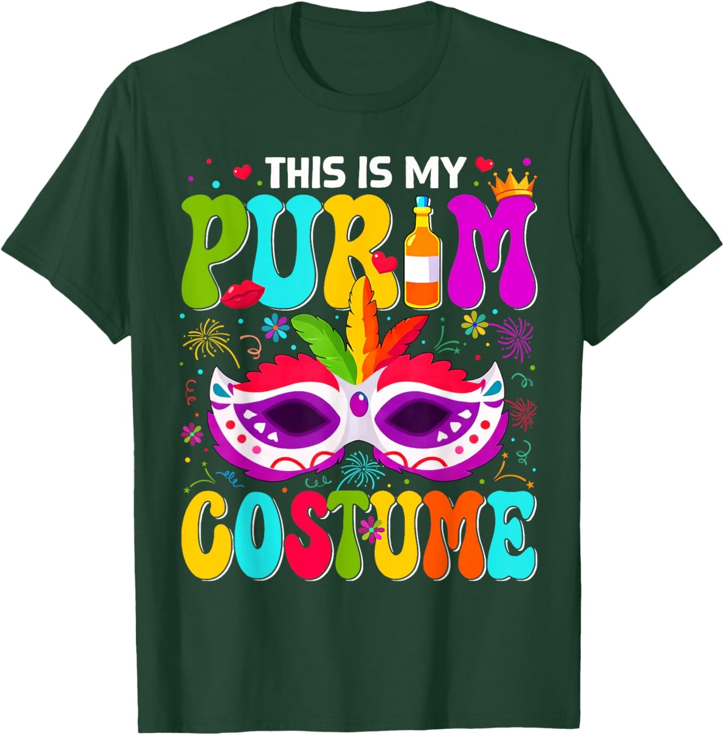 This is My Purim Costume Funny Jewish Holiday Party Outfit T-Shirt - T-Shirt | Forest