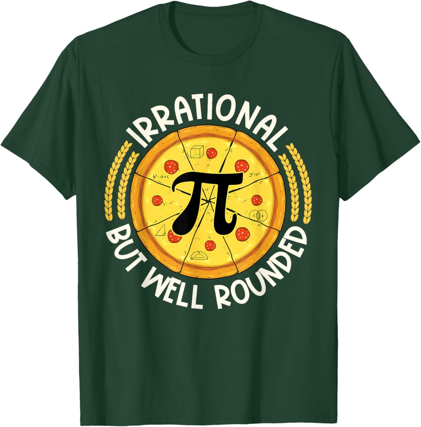 Irrational But Well Rounded 3.14 Pi Day Teacher Boy Girl T-Shirt - T-Shirt | Forest