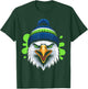 Bold Graphic Splash Eagle Artwork T-Shirt - T-Shirt | Forest
