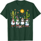 Snowman Cowboy Christmas Howdy Western Xmas Lights Boys Kids T-Shirt - T-Shirt | Forest