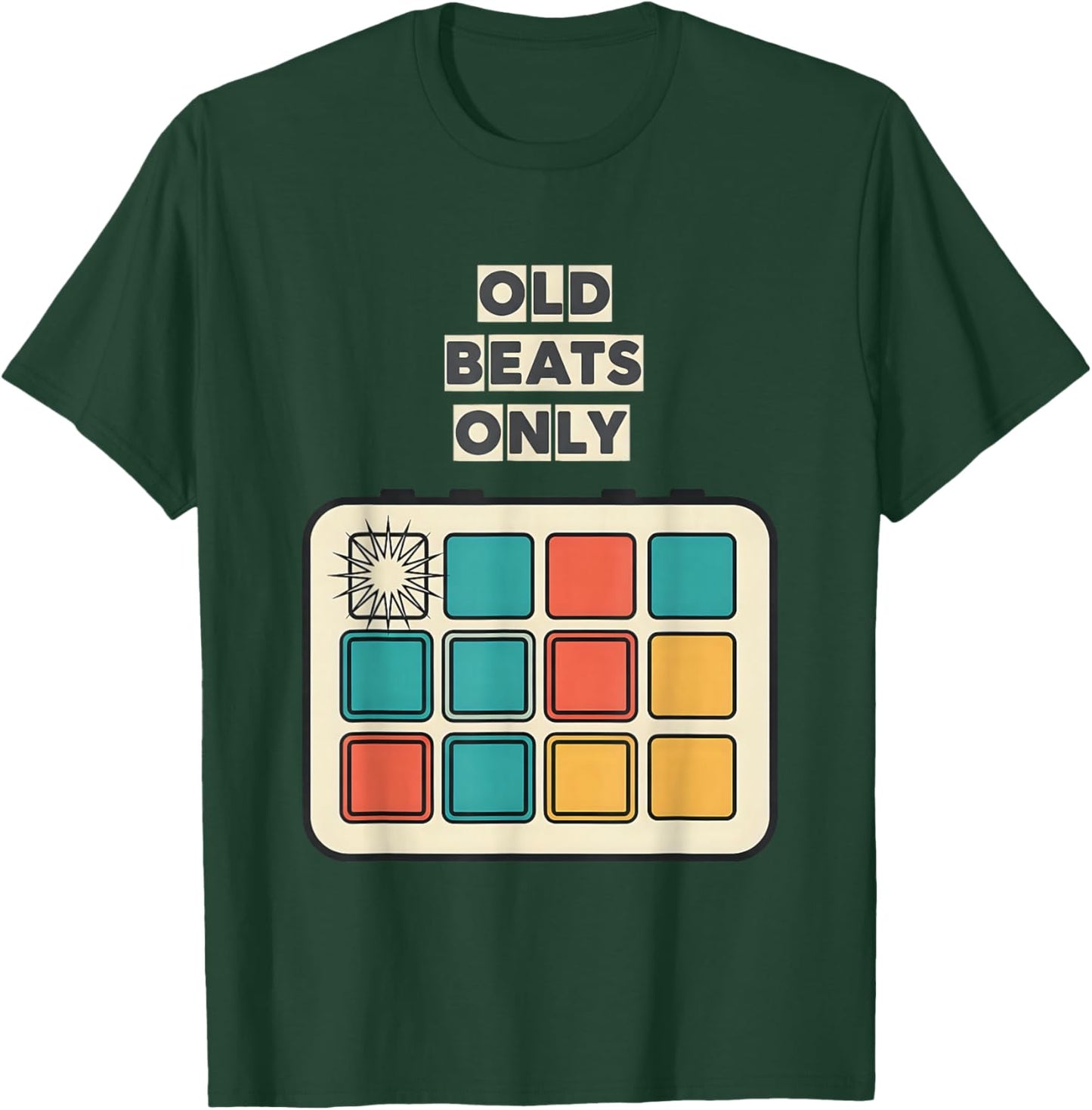 Old Beats Only Retro Boom Bap Hip Hop Producer DJ T-Shirt - T-Shirt | Forest