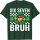 Boys St Patricks Day 6 7 Six Seven 67 Kids Girls Shamrock T-Shirt - T-Shirt | Forest