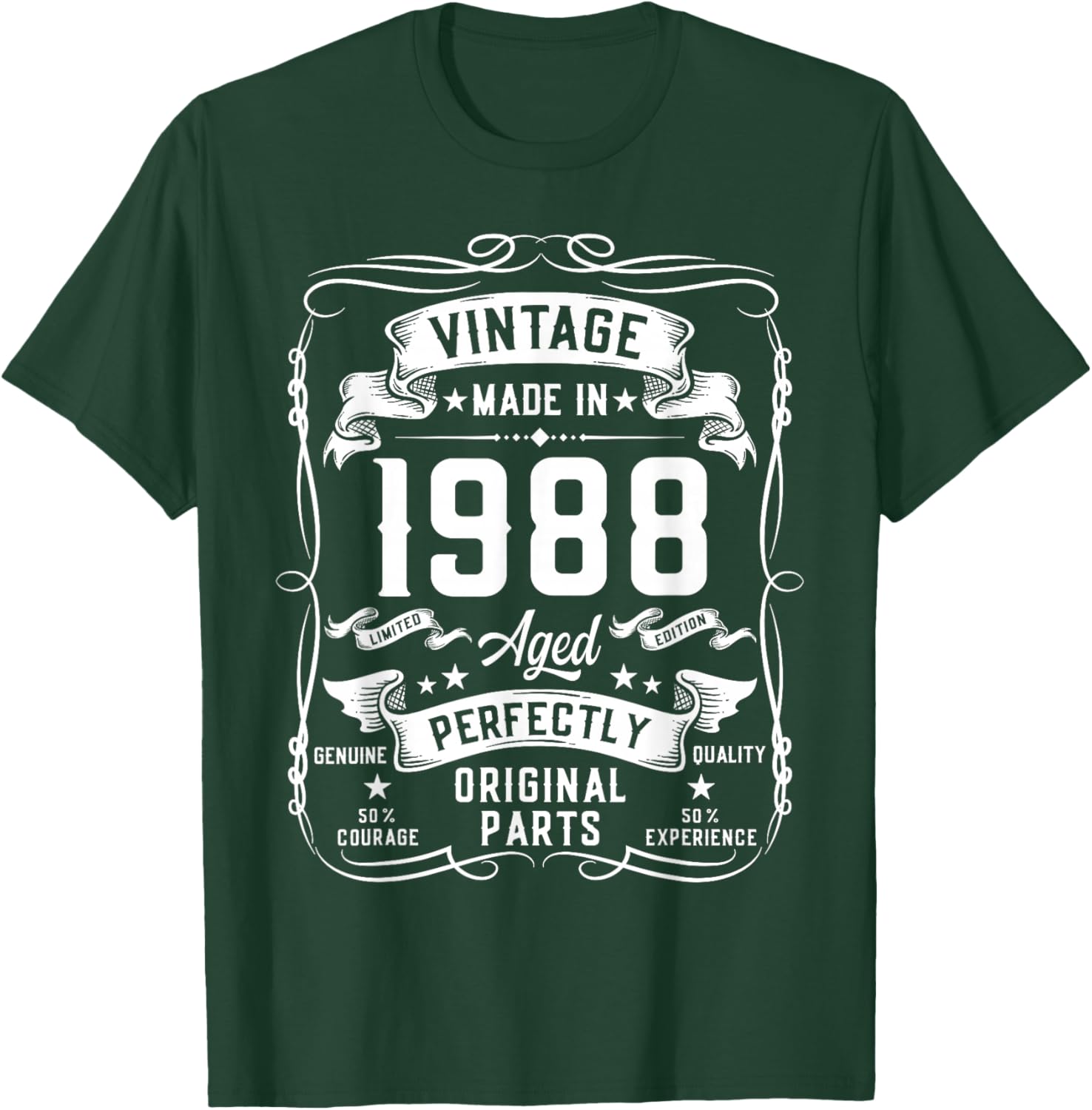 Vintage 1988 38yr 38th Birthday Gifts 38 Years Old T-Shirt - T-Shirt | Forest