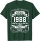 Vintage 1988 38yr 38th Birthday Gifts 38 Years Old T-Shirt - T-Shirt | Forest