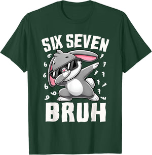 Boys Easter Day Six Seven Bruh Dabbing Bunny 67 Meme Kids T-Shirt - T-Shirt | Forest