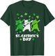 St Patricks Day Cat Lover Funny Catricks Day Girls Women Kid T-Shirt - T-Shirt | Forest