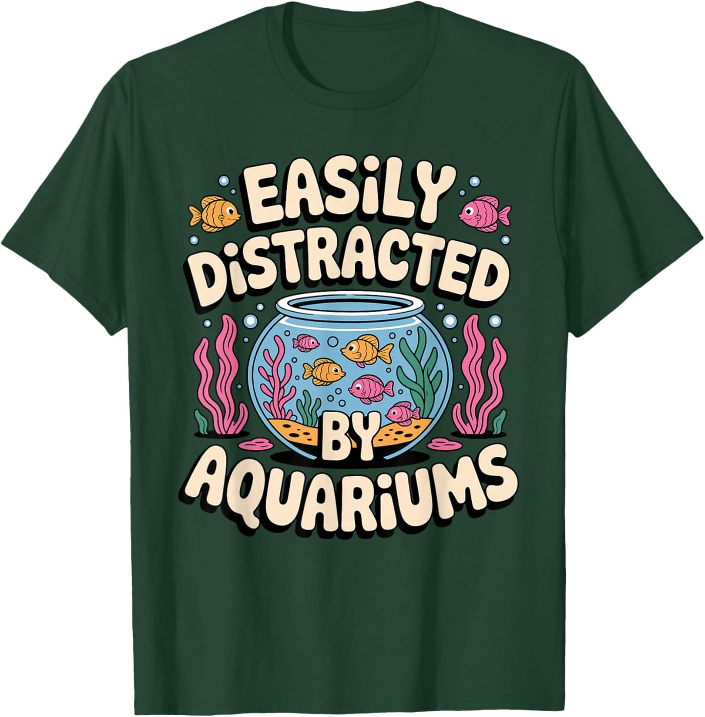 Aquarium Art Women Fish Keeper Fish Tank Aquarium T-Shirt - T-Shirt | Forest